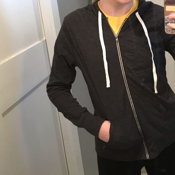 Old Navy gray zip up hoodie - Picture 1 of 6